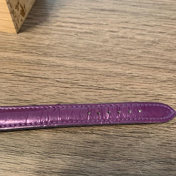 Geneva Elite Rhinestone Purple Watch - Picture 6 of 6